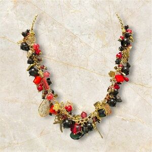 Black & Red Chunky Necklace